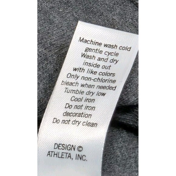 ATHLETA Sleeveless Ribbed Tank Maxi Dress Small Gray Race Back Stretchy Soft N96 - Picture 6 of 7